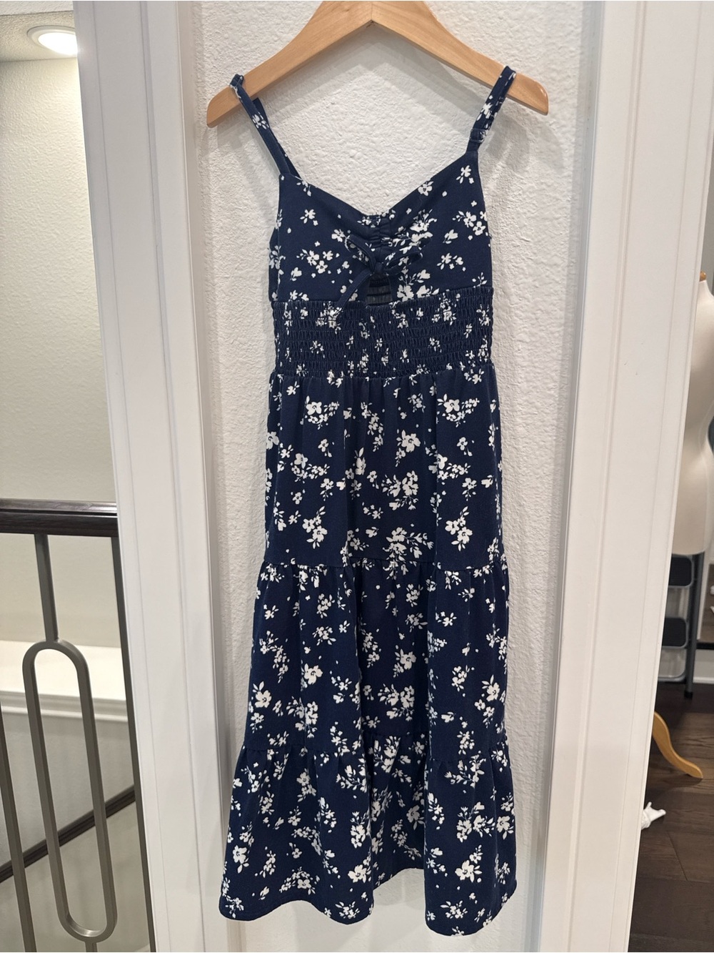 The Children’s Place Girls Navy Floral Maxi Dress Size 5/6